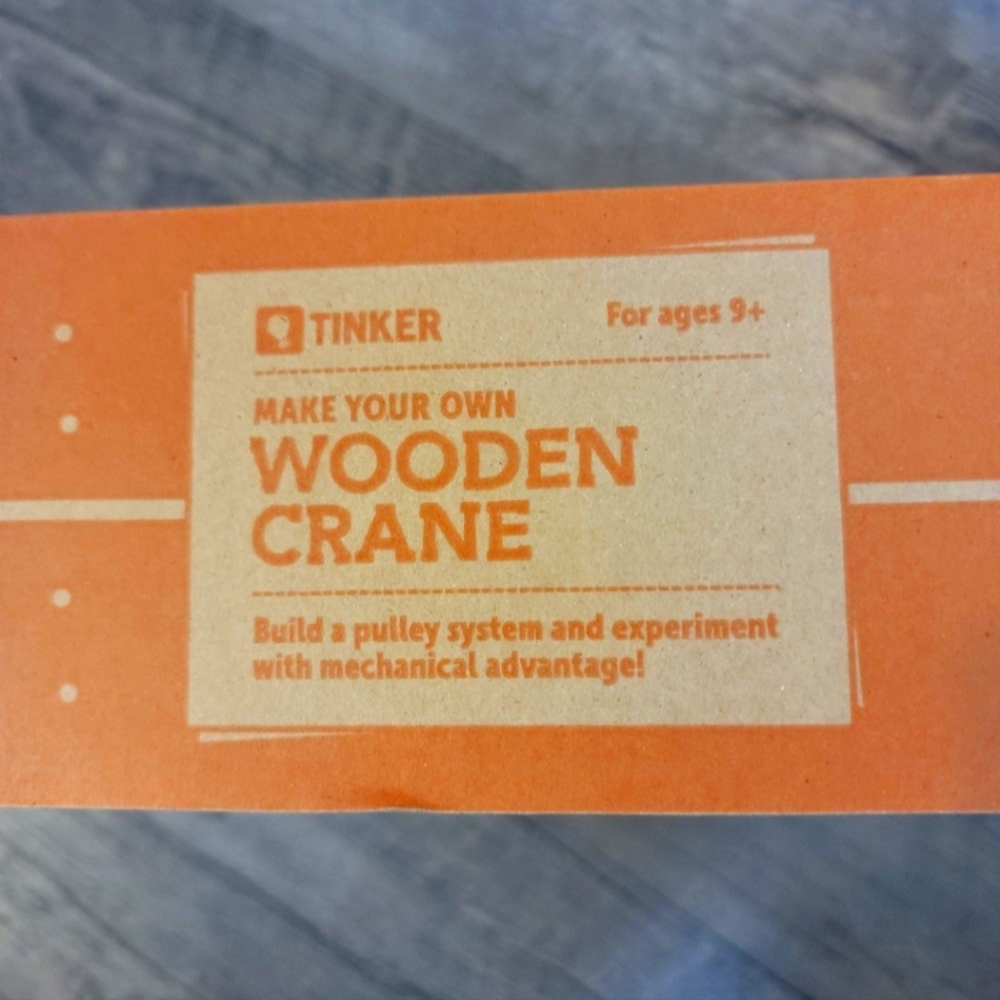 KiwiCo Tinker Crate Wooden Crane